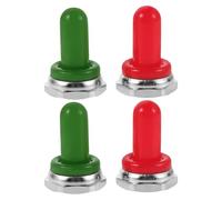 Toyvian Tapa Perilla del Potenciómetro para Guitarra Eléctrica, Protector de Goma, 4 Piezas, Operación Suave para Presentaciones en Directo Color Aleatorio