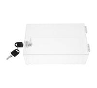 Toyvian Tapa Transparente con Instalación Cierre en Termostato y Llave para Caja de Seguridad Abs Fácil para Protección Pared