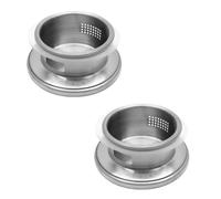 Toyvian Tapas para Hervidor de Agua 2 Piezas Acero Inoxidable 304 Agujeros para Filtrar Cubiertas a Prueba de Fugas y Polvo Diseño Orificios Grandes y Pequeños para Jugos y Té