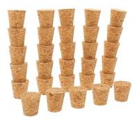 Toyvian Tapones de Corcho Cónicos para Botellas 30 Piezas 15X15X12 MM Sellado Hermético para Botellas de 13-14 MM Corcho Natural para Vino Fiesta y Conservación en Casa Bar y