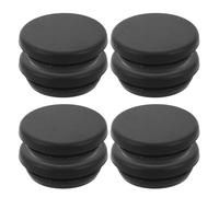 Toyvian Tapones de Drenaje de Congelador de Silicona Negra 27 Mm, 8 Unidades, Tapones de Goma Redondos a Prueba de Fugas para Orificio de Descongelación Horizontal, Sellado Seguro