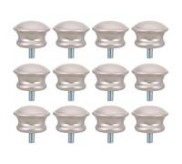 Toyvian Tapones Decorativos Plateados para Extremos de Barra de Cortina 16 MM 5/8 6 Piezas de Plástico Atornillables Tipo Hongo para Sala y Oficina Protección y Acabado Seguro