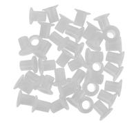 Toyvian Tapones Laterales para Patines de Ruedas 40 Piezas Espaciadores de Eje de Plástico Blanco Espaciador de Rodamiento de Rueda Pequeño Diámetro Interior Accesorios Aplicables para