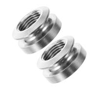 Toyvian Tapones para Clavijas de Guitarra Acústica M9 Plateados, Botón de Pasador Final para Correa, Accesorios Compatibles Conector de 6,35 Mm, Pack de 2 Unidades para Uso