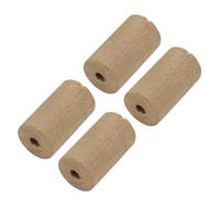 Toyvian Tapones para Piccolo 4 Pcs Corchos Protectores de Madera Natural para Flauta Accesorios Piccolo Prácticos y Duraderos para Instrumentos Musicales