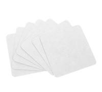 Toyvian Tarjetas de exhibición para broches y joyería 7x7 cm, papel blanco resistente, 100 unidades, soporte práctico para pendientes, collares y clips, ideal para venta y organización profesional