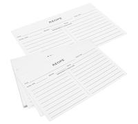 Toyvian Tarjetas de Recetas en Blanco de Papel, 50 Unidades Tamaño Mediano Bordes Redondeados para Bodas y Despedidas de Soltera, Tarjetas DIY para Cocina y Notas de Cocina Hechas en Casa