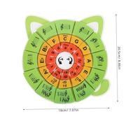 Toyvian Tarjetas Didácticas de Notas de Piano con Rueda de Accesorio Educativo de Teoría Musical para Principiantes Herramienta Portátil para Aprendizaje Infantil y Estudiantes