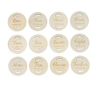 Toyvian Tarjetas Mensuales Para Bebés Tarjetas De Logros Para Recién Nacidos Para Registrar El Primer Año De Vida Incluye Del Embarazo Para Calendario Cumpleaños