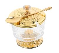 Toyvian Tarro para Azúcar y Sal con Tapa Hermética y Cuchara Diseño Europeo con Estructura de Hierro Frasco Organizador para Cocina y Decoración para Creamer y Especias Almacenamiento