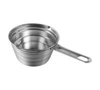 Toyvian Taza Medidora de Acero Inoxidable Plata Diseño de Asa y Resistencia a Roturas para Cocina y Hornear Escala Precisa y Duradera