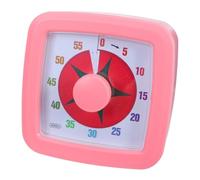 Toyvian Temporizador Visual Cuadrado de Plástico Rosa Pantalla de Alta Definición y Cuenta Regresiva Precisa para Cocina y Reuniones, Diseño Moderno y Elegante