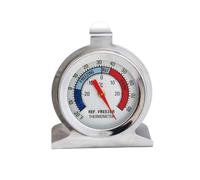 Toyvian Termómetro para Frigorífico de Acero Inoxidable, 6 Unidades Plateadas con Paquete de Papel, Medidor de Temperatura para Congelador y Refrigerador Doméstico, Duradero y Práctico