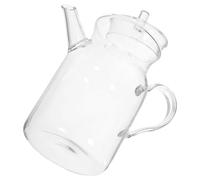 Toyvian Tetera Diseño Compacto y Funcional de 300ml de Vidrio Resistente al Calor Filtro Incorporado Varios estilos para Infusiones de Té en Uso Diario y Oficina
