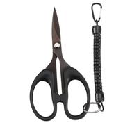 Toyvian Tijeras de Pesca Multifunción para Hilo Trenzado, Acero Inoxidable Recubrimiento de Titanio, Corte Resistente al Desgaste, Diseño Compacto, Herramienta Portátil para Pesca al Aire