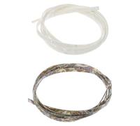 Toyvian Tira Decorativa para Guitarra 1640x6x1,5 Mm, Encuadernación Incrustación de Abulón y Perla, 2 Piezas para Bordes y Anillo de Roseta, Accesorio para Restauración y Mejora Acústica