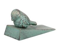 Toyvian Tope Sujeta Forma Fundido de Verde Puerta de Pájaro de Hierro Decorativo Retro y Rústico Protege para Puertas Delanteras Cocina