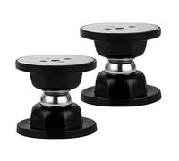 Toyvian Topes Magnéticos para Puertas de Acero Inoxidable 2piezas con Adhesivos y Tornillos Resistentes Intemperie para Camping y Uso Exterior