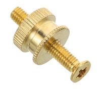 Toyvian Tornillo de Puente de Metal Dorado Rebabas para Guitarra Eléctrica Suministro de Puentes de Latón Alta Durabilidad para Mantenimiento y Reparación