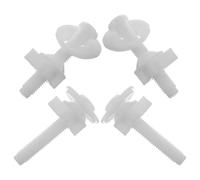 Toyvian Tornillos y Repuesto de 4 Piezas Tapa WC de Plástico Blanco Rotación Flexible para Reemplazo Fácil para Fijación de Asiento de Inodoro