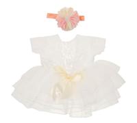 Toyvian Traje de Falda de Tutú para Niña Recién Nacida Vestido de Tul con Diadema de Flores Falsas para Sesión de Fotos de Ocasiones Especiales