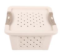 Toyvian Transportín de Viaje para Hámster y Mascotas Pequeñas, Caja de Almacenamiento de Plástico Transpirable Gran Capacidad y Diseño Multifuncional para Transportar