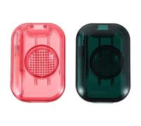 Toyvian Triturador y Cortador Portátil para Pastillas de Mascotas, 2 Unidades en Colores Rosa y Verde, Herramienta Precisa para Romper y Dividir Tabletas, Adecuado para Administración