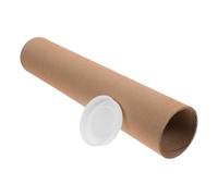 Toyvian Tubo de Cartón Duro para Guardar Pósteres y Planos, Cilindro de Papel Resistente para Manualidades Diy, Color Caqui, No se Desprenden Astillas, Adecuado para Aula