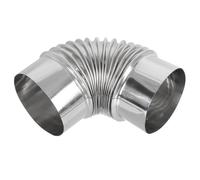Toyvian Tubo de Escape de Acero Inoxidable Codo 110 Mm Diámetro Resistente Conducto de Humos para Estufa Leña Ventilación Cocina Duradero Uso Doméstico