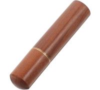 Toyvian Tubo Decorativo de Madera para Almacenar Cerillas Portátil Tapa, Diseño Vintage Elegante, Capacidad Multifuncional Adecuado para Actividades de Supervivencia al Aire Libre