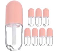 Toyvian Tubos de Brillo de Labios Transparentes 8 Unidades 5ml Mini Envase de Bálsamo Labial para Mujer DIY Maquillaje Viaje Polipropileno Durable