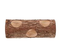 Toyvian Túnel de Madera Natural para Hámster y Conejo, Juguete Multifuncional para Masticar y Esconder, Accesorio para Jaula Que Promueve Salud Física en Hábitat de Mascotas