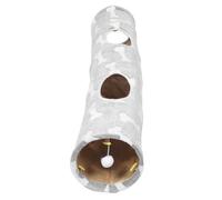 Toyvian Túnel Interactivo de Pelota 2 con Gatos para Peluche Agujeros Juguete de Tela con Diseño de Hueso, Plegable y Estimulante para Gatitos en Casa
