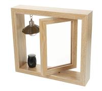 Toyvian Urna con Marco De Giratorio Diseño Simple para Recuerdo De Mascotas y Decoración De Dormitorio Marco De Conmemorativo