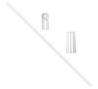 Toyvian Varilla de Control para Persianas Verticales Transparente con Gancho Palanca Resistente para Cortinas sin Cordón Reemplazo Versátil para Ventanas