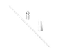 Toyvian Varilla Larga para Persianas de 15 Pulgadas, Accesorio Transparente de Plástico PP para Cortinas, Barra de Inclinación Gancho y Agarre, Repuesto para Ventanas y Persianas