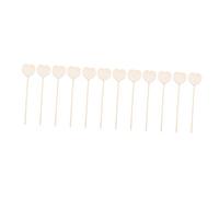 Toyvian Varitas De Hadas Diy Para Niños De 8 a 12 Años, Palitos De Madera Forma De Corazón, 12 Piezas, Pintura y Manualidades, Decoración Creativa Para Habitaciones Infantiles