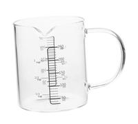 Toyvian Vaso medidor de vidrio con asa y escala taza medidora de vidrio para leche, miel, vinagre y salsa de cocina, taza medidora para medir líquidos 250 ml, 1 pieza