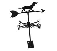 Toyvian Veleta De Viento De Dachshund De Hierro para Jardín y Techo Decoración Exterior De Indicador De Dirección para Patio