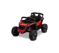 TOYZ by CARETERO Maverick Electric ATV/Buggy Ride-On - Tracción 4x4 con 800W de Potencia - Neumáticos de Espuma EVA, Suspensión, Luces LED - Bluetooth, Radio FM y USB - Edades 3-8 - Rojo