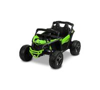 TOYZ by CARETERO Maverick Electric ATV/Buggy Ride-On - Tracción 4x4 con 800W de Potencia - Neumáticos de Espuma EVA, Suspensión, Luces LED - Bluetooth, Radio FM y USB - Edades 3-8 - Verde