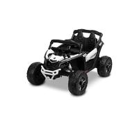 TOYZ by CARETERO Maverick Electric ATV/Buggy Ride-On - Tracción 4x4 con 800W de Potencia - Neumáticos de Espuma EVA, Suspensión, Luces LED - Bluetooth, Radio FM y USB - Edades 3-8 - Blanco