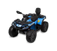 TOYZ - Coche eléctrico para niños - Vehículo Outlander a batería - Coche Todoterreno para niños de 3 a 8 años - Tres Modos de Velocidad - USB, AUX, Motor de 200 W - Azul