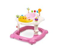 Toyz HIPHOP Andador a partir de 6 meses con tablero de aprendizaje - centro de actividades con luz y música - aprender a caminar y desarrollar la motricidad fina - Rosa