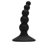 Toyz4Lovers Domino Ass Punisher Consolador Anal de Silicone Negro - 1 Unidad