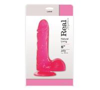 Toyz4Lovers Real Rapture Consolador Jelly Pink - 1 Unidad