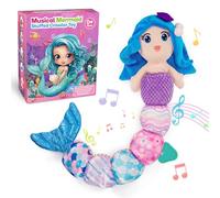 Toyzey Juguete Sensorial Bebé Unicorno Oruga Peluche Musical Bebe Regalo Nacido 0-6 Meses Juguetes Montessori Peluches para Bebes (Sirena)