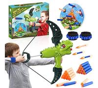 Toyzey Juguetes Niños 4 5 6 7 8 9 10 Años,Arco y Flechas para Niños Regalos para Niños 3-12 Años Juguetes al Aire Libre 3-12 Años Dinosaurio Juguetes Niños 3-8 Años Tiro con Arco Regalo Niños Juego