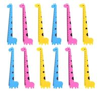 TOYZFRIENDY 1 Juego Regla De Forma De para Accesorios Escolares para Estudiantes Diseño De Dibujos Animados Color Aleatorio para Clases Y Color Aleatorio 12 Piezas