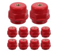 TOYZFRIENDY 10 Piezas Aislador de Poliéster para Barra Colectora Soporte Aislante de Alta Resistencia de Caja de Distribución Instalación Rápida y Duradera Uso Versátil Paneles de Aislamiento